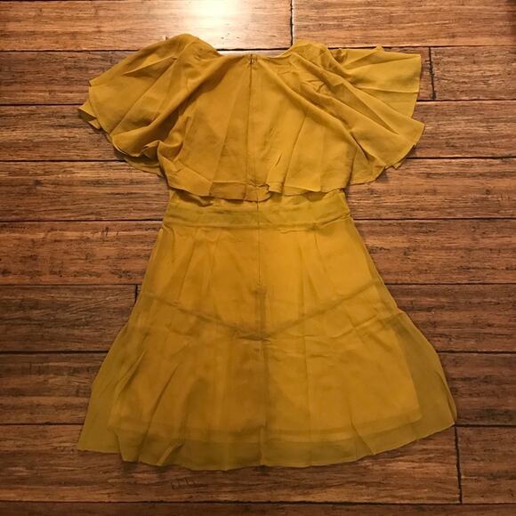 Yellow Ruffled Dress Flutter - Picture 5 of 5